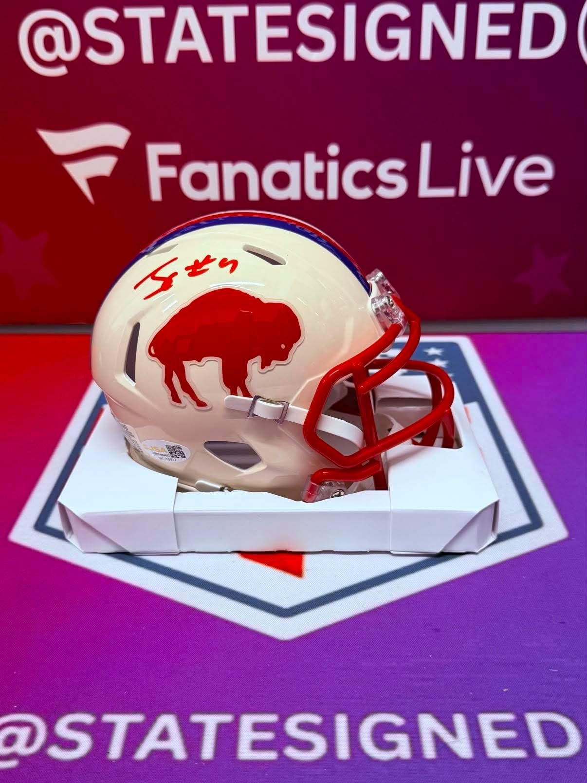 James Cook Buffalo Bills Retro Mini Helmet