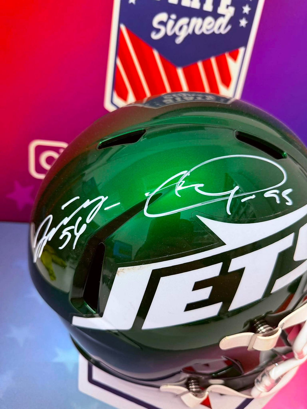 Thumbnail: Quinnen & Quincy Williams New York Jets Full Size Replica Helmet