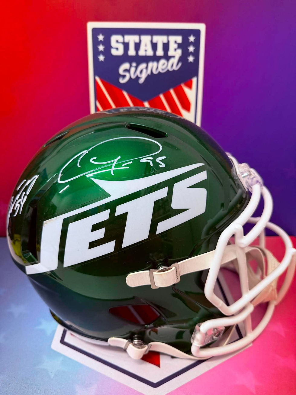 Thumbnail: Quinnen & Quincy Williams New York Jets Full Size Replica Helmet