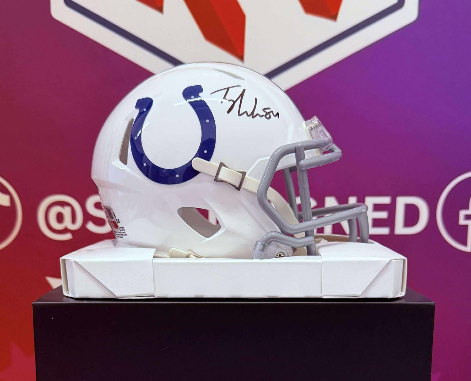 Tyler Warren Indianapolis Colts Speed Mini Helmet