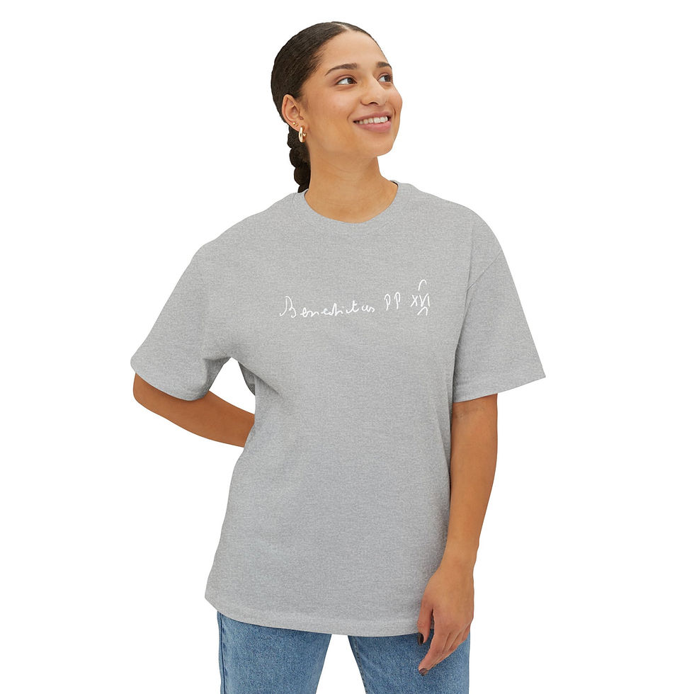 Thumbnail: Pope Benedict XVI Quote, Signature, Rosary, SR Catholic Christian Shirt