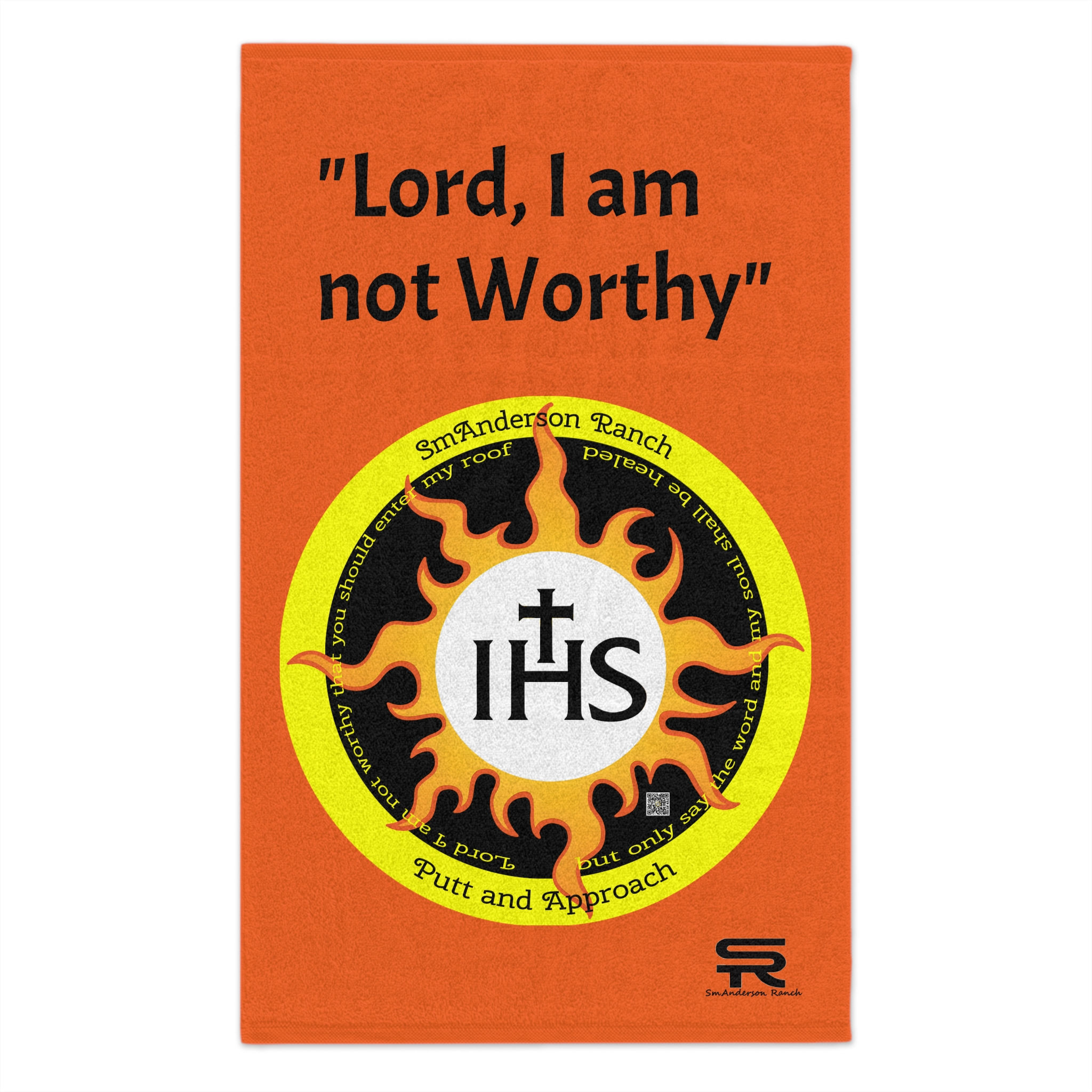 Disc Golf SmAnderson Ranch I Am Not Worthy Putter Rally Towel, 11x18