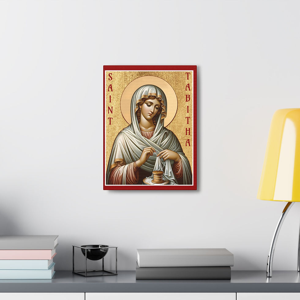 Thumbnail: Canvas SR Modern Icon Saint Tabitha with hanger, 5 sizes