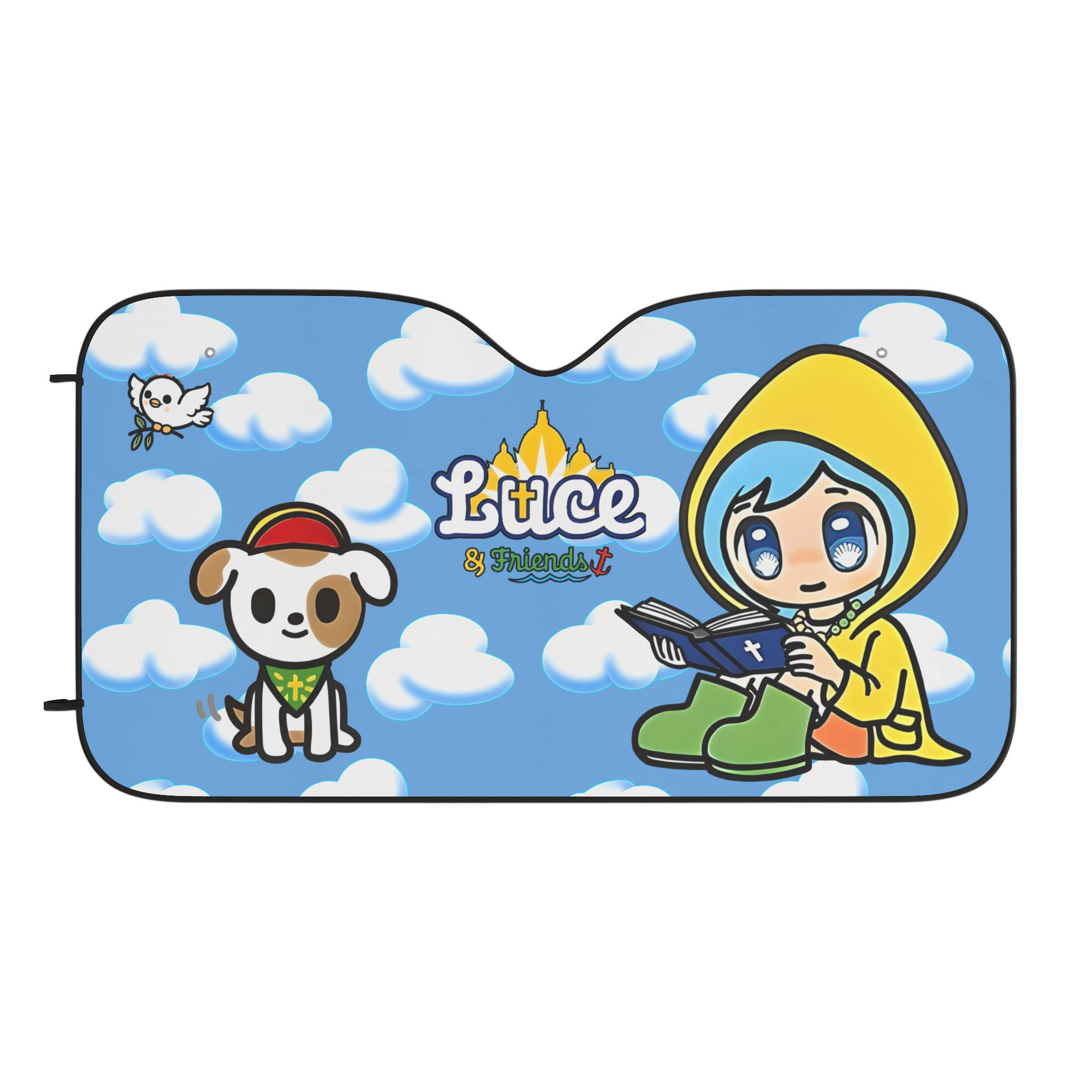 Luce and Friends, 2025 Vatican Jubilee Car Sun Shades, Screen