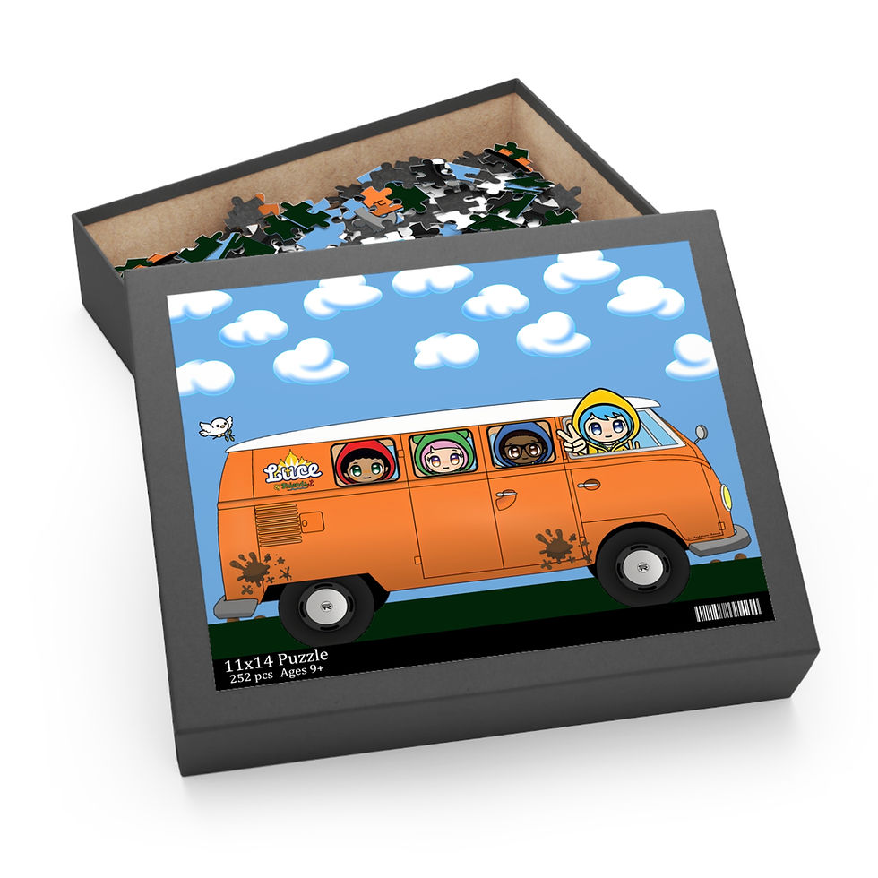 Thumbnail: Luce and Friends Van, Catholic Christian Jigsaw Puzzle (120, 252, 500-Piece)