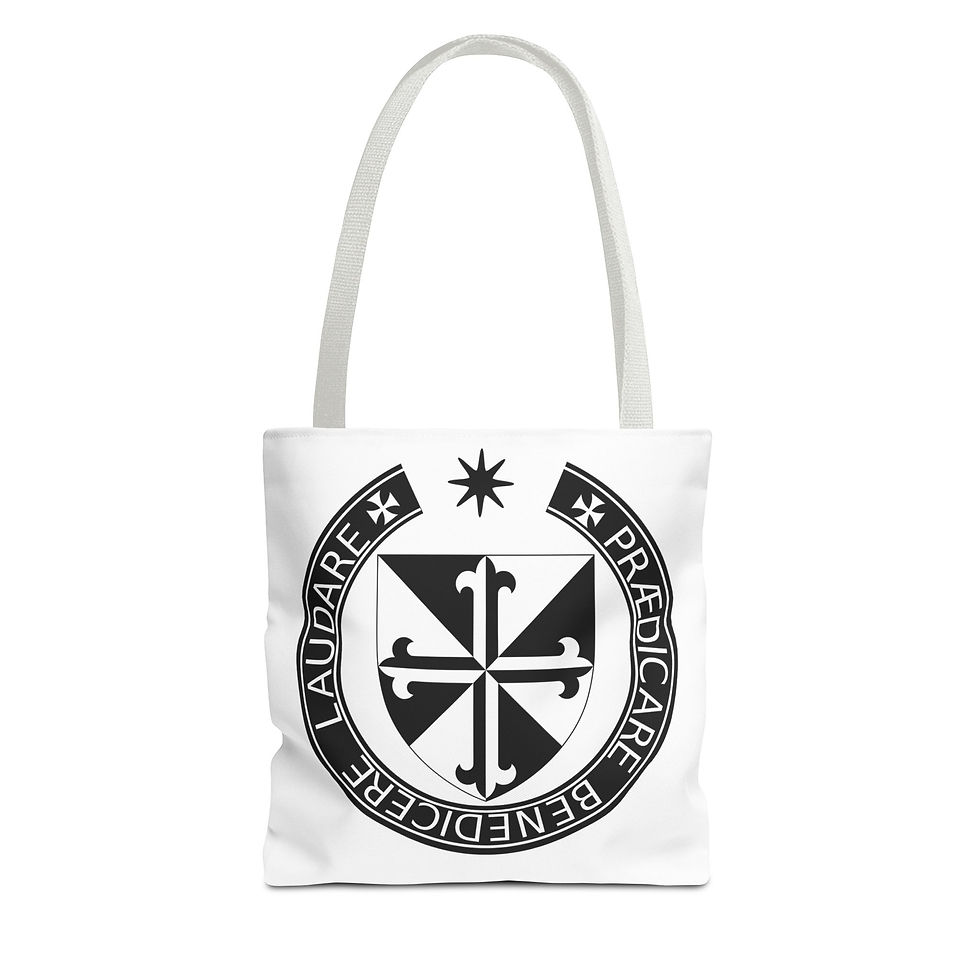 Thumbnail: St Dominic, Dominican Order, Catholic Christian Tote Bag, 3 sizes, 2 colors