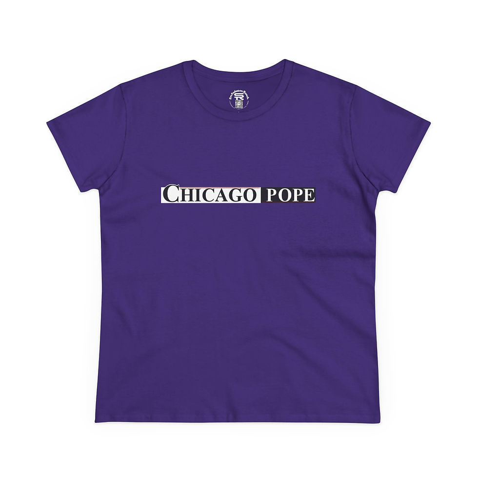 Thumbnail: Chicago Pope Leo XIV, SR Traditional Catholic Christian Graphic Tee Shirt