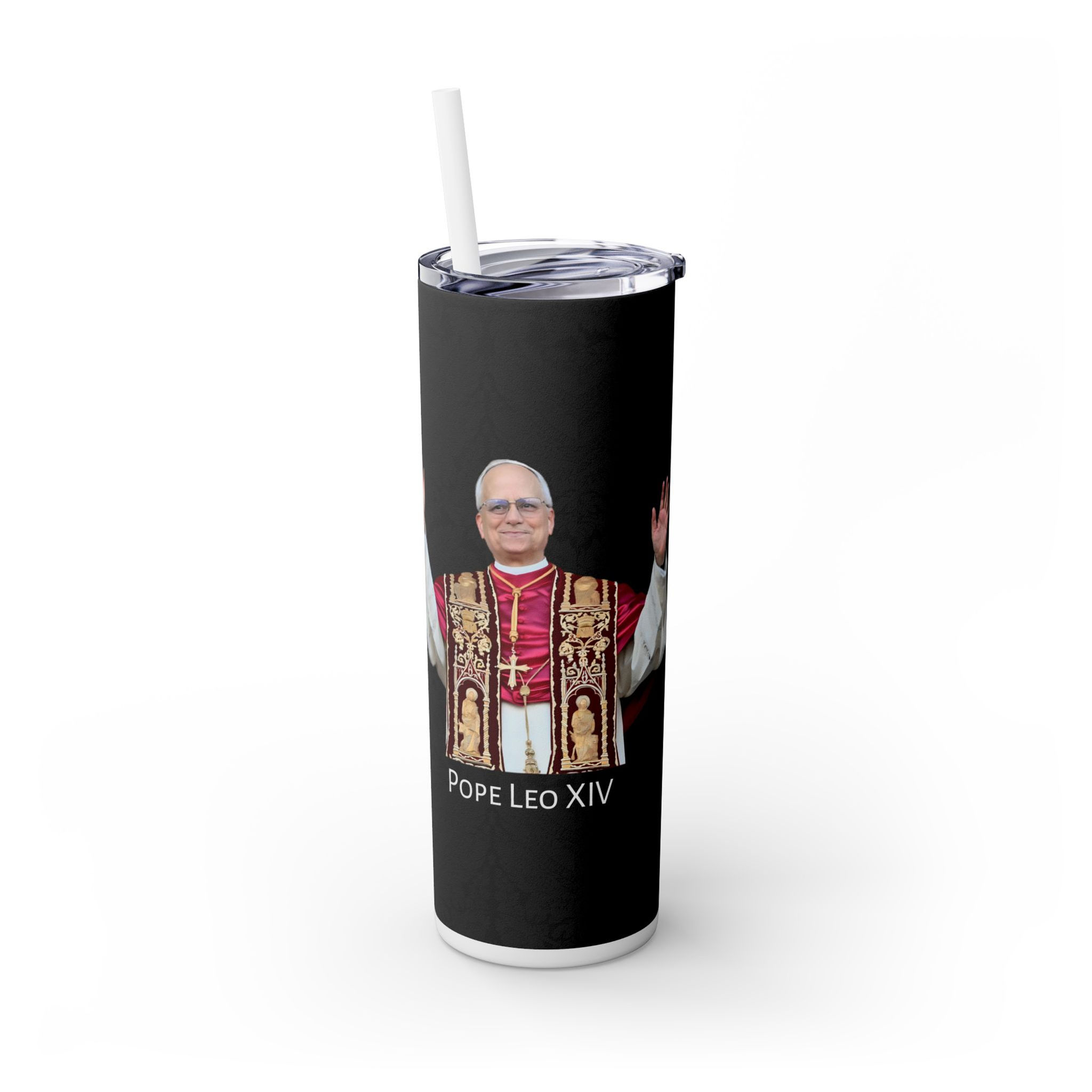 Pope Leo XIV, Cardinal Prevost, SR Catholic Christian 20oz Tumbler with Straw