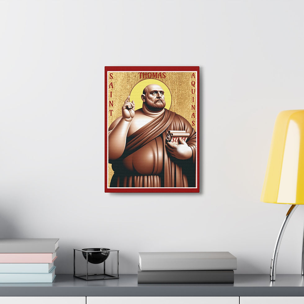 Thumbnail: Canvas SR Modern Icon Saint Thomas Aquinas, with hanger, 5 sizes