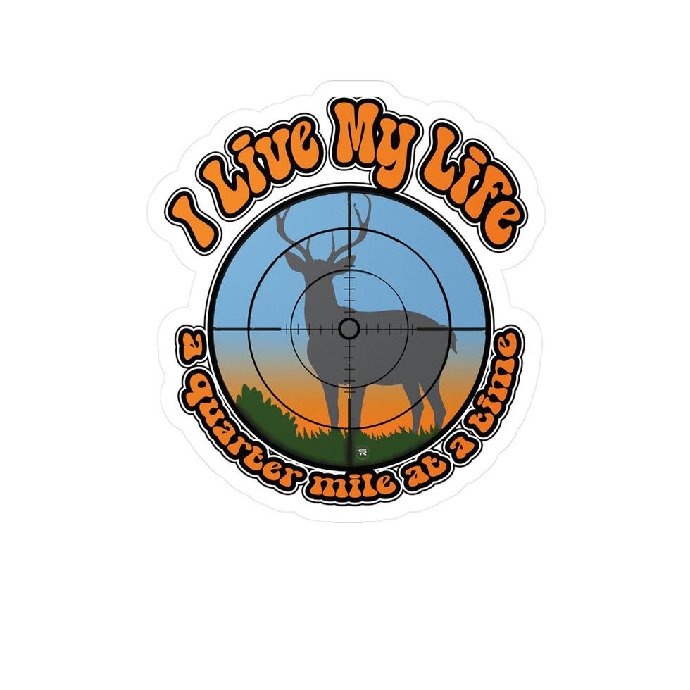 Thumbnail: Live my life a quarter mile at a time Kiss-Cut Vinyl Decal sticker