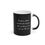 Thumbnail: Memento Mori, Sirach 7:36, Skull, Black color change 11oz mug