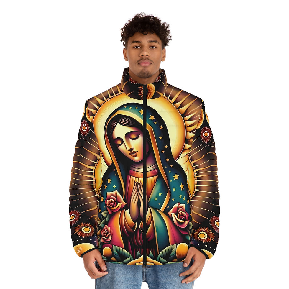Thumbnail: Our Lady of Guadalupe Catholic Christian Church Puffer Jacket