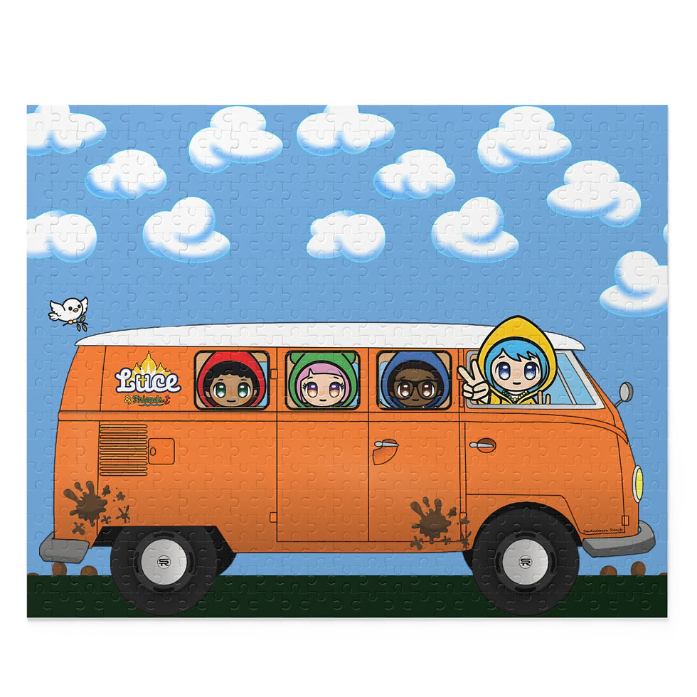 Thumbnail: Luce and Friends Van, Catholic Christian Jigsaw Puzzle (120, 252, 500-Piece)