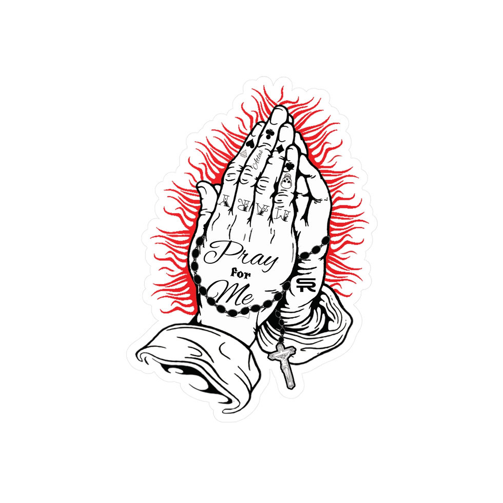 Thumbnail: Pray For Me SR Kiss-Cut Vinyl Decal sticker