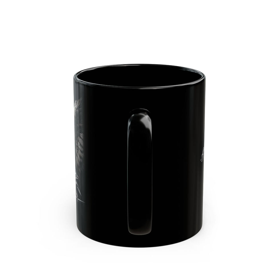 Thumbnail: Saint Michael Defend Us, Black Mug (11oz, 15oz)