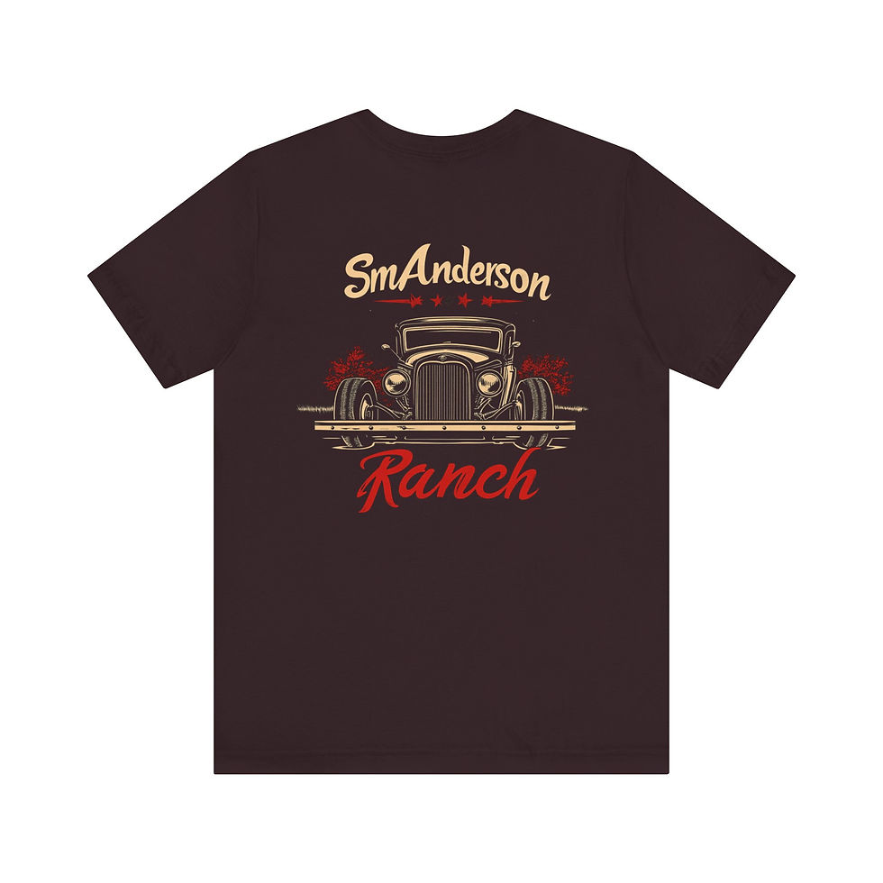 Thumbnail: Vintage Style SmAnderson Ranch Hotrod Graphic Tee, Retro Car Show Design
