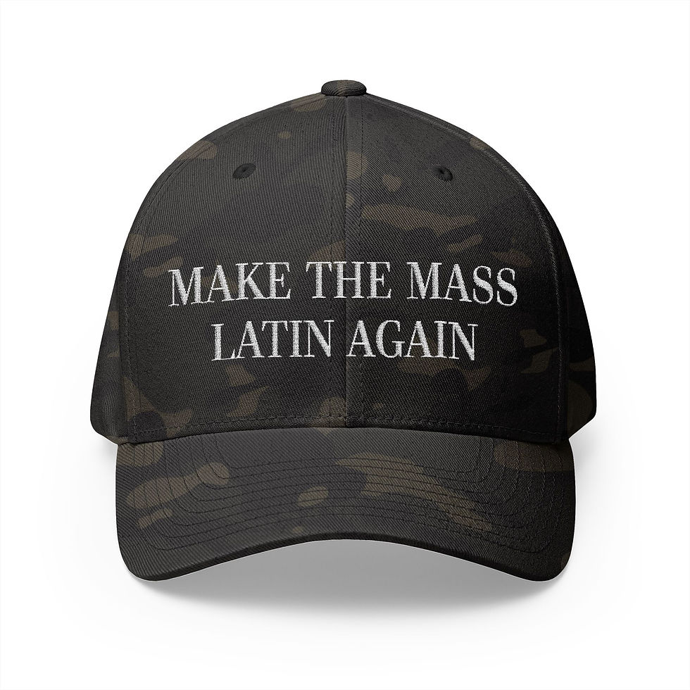 Thumbnail: Embroidered, Make The Mass Latin Again, SR Traditional Catholic Flex Fit Hat