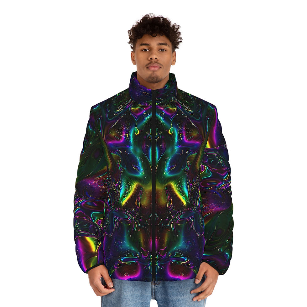 Thumbnail: SmAnderson Ranch Wild Men's Puffer Jacket, Molten Mirror in Heaven