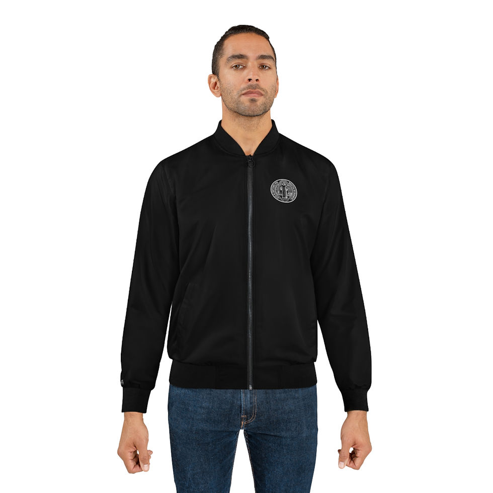 Thumbnail: Men's Saint Benedict, Benedictine Order, Catholic Christian Bomber Jacket