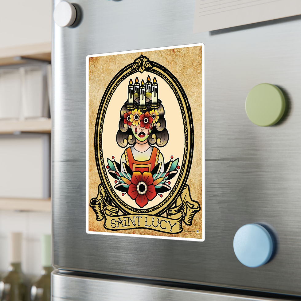 Thumbnail: Neo-Trad St Lucy SR Kiss-Cut Vinyl Decal sticker