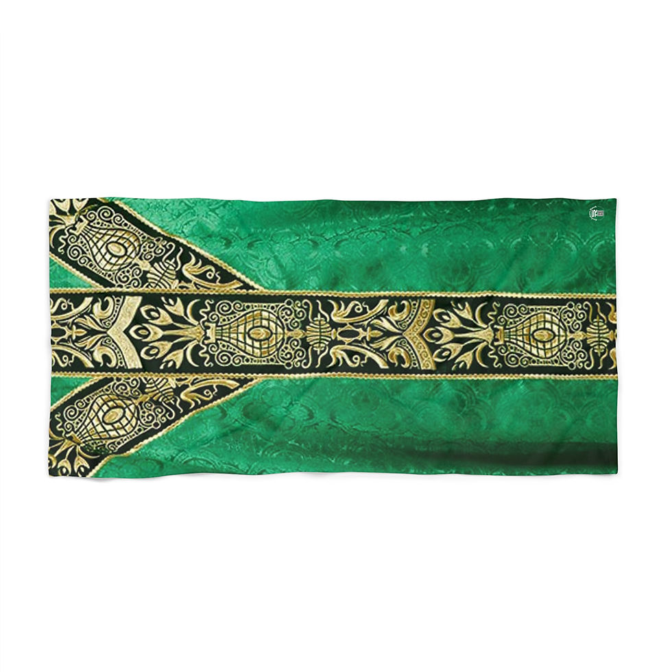 Thumbnail: Ordinary Time Priest Vestment SR Beach Towel