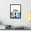 Thumbnail: Modern Minimalist Jesus Walking on Water, Christian Gallery Canvas in Frame
