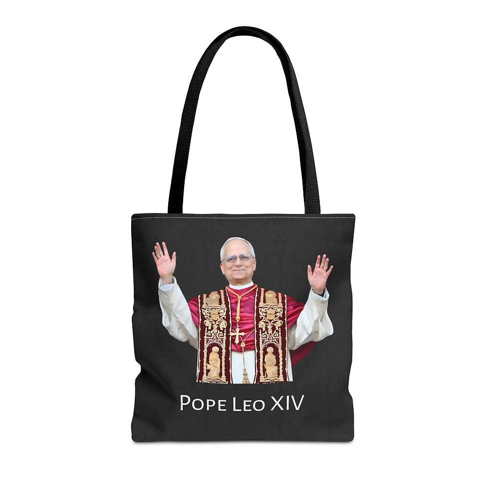 Thumbnail: Pope Leo XIV, SR Traditional Catholic Christian Religious Tote Bag, 3 sizes