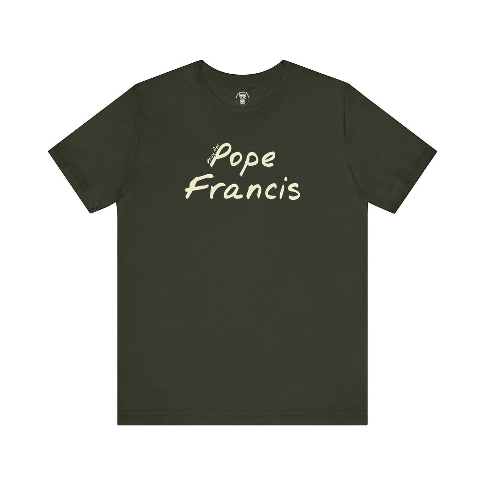 Thumbnail: Pray for Pope Francis 2 sided with the Holy Father's image and signature on back
