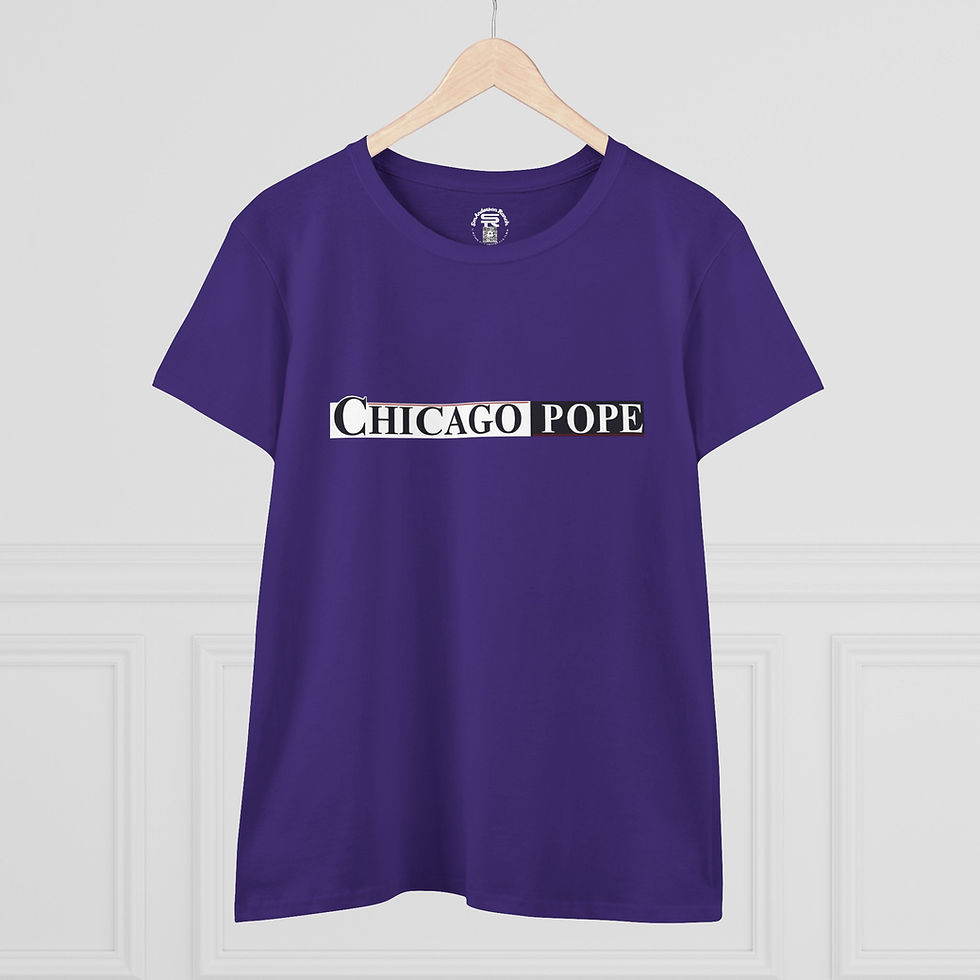 Thumbnail: Chicago Pope Leo XIV, SR Traditional Catholic Christian Graphic Tee Shirt