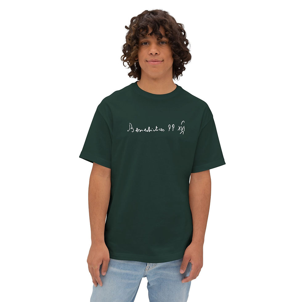 Thumbnail: Pope Benedict XVI Quote, Signature, Rosary, SR Catholic Christian Shirt