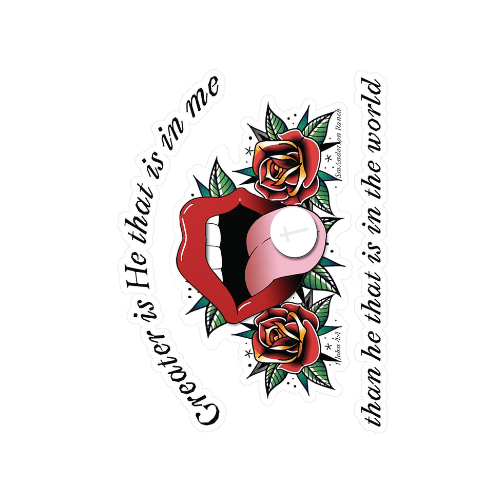 Thumbnail: Greater is He Eucharist SR Kiss-Cut Vinyl Decal sticker