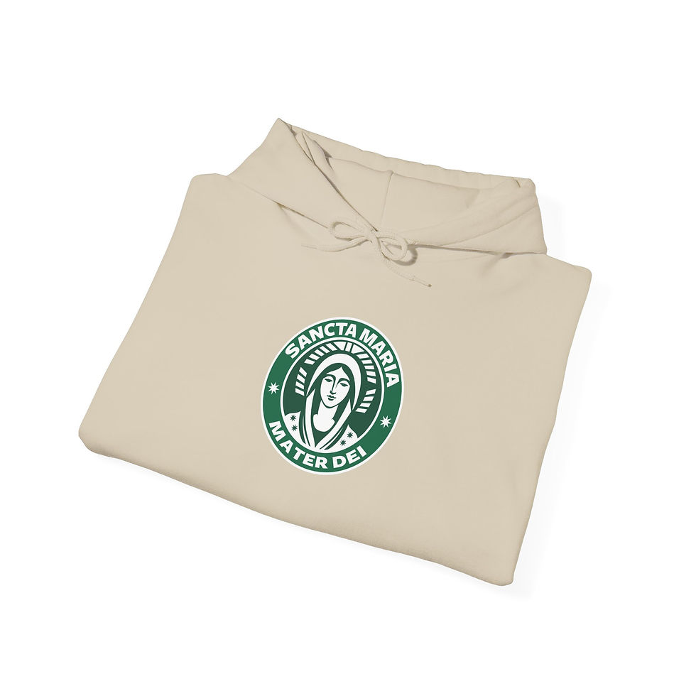 Thumbnail: Sancta Maria Mater Dei Catholic Christian Coffee House Hoodie