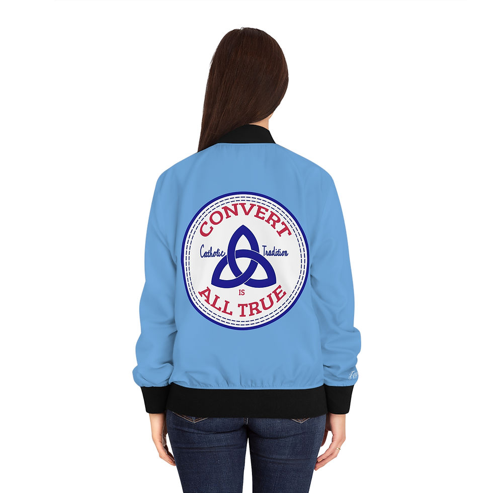 Thumbnail: Convert Catholic Tradition is All True Women's Bomber Jacket