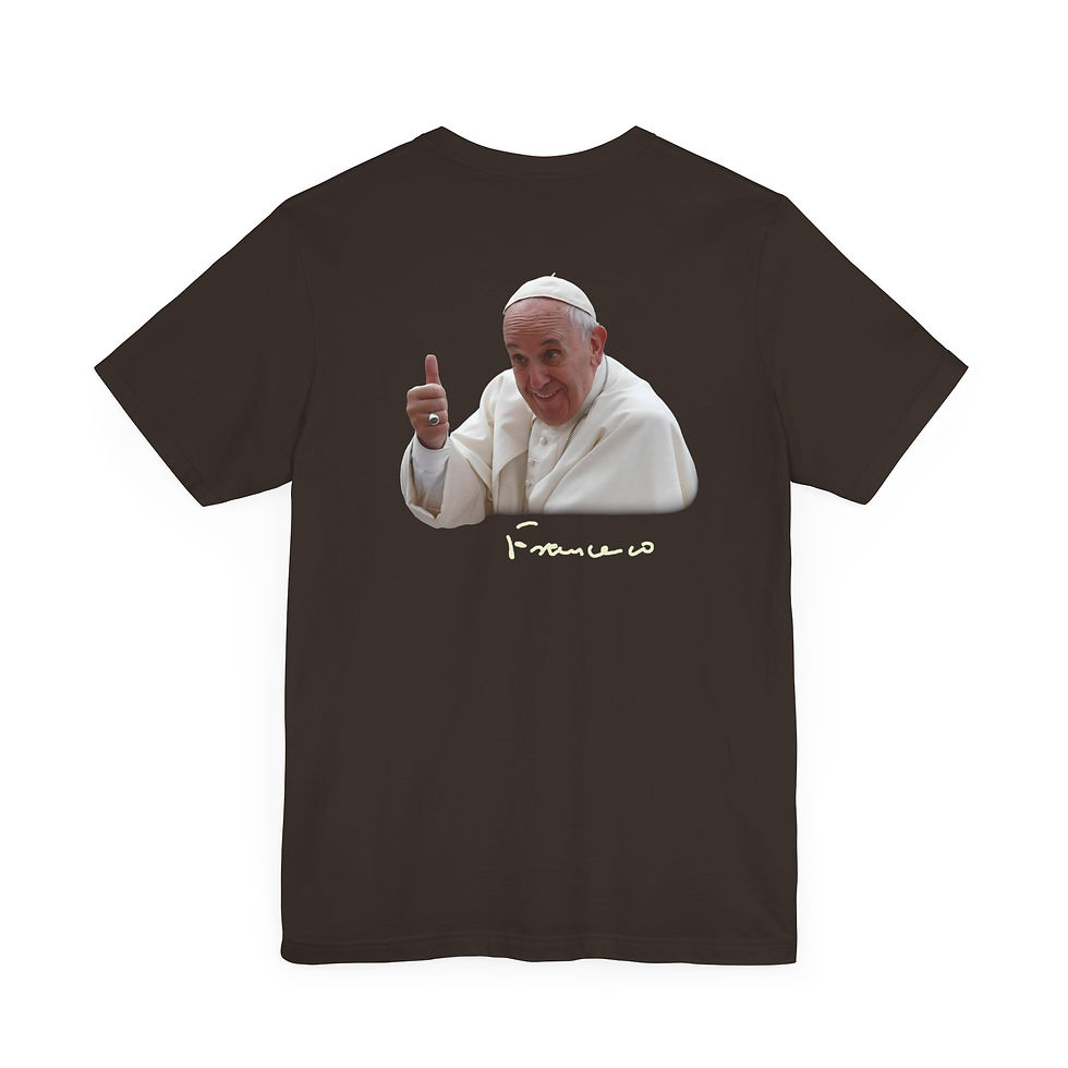Thumbnail: Pray for Pope Francis 2 sided with the Holy Father's image and signature on back