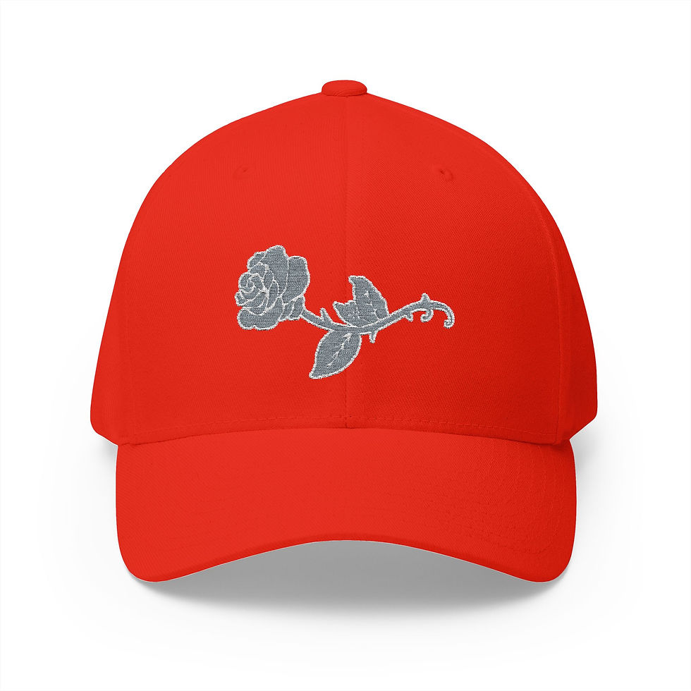 Thumbnail: Silver Rose Escort Flex Fit closed back hat