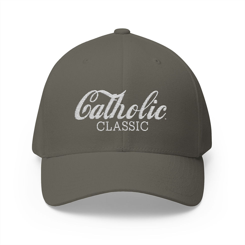 Thumbnail: Classic Catholic, Embroidered, Flex Fit, SR Traditional Christian Religious Hat