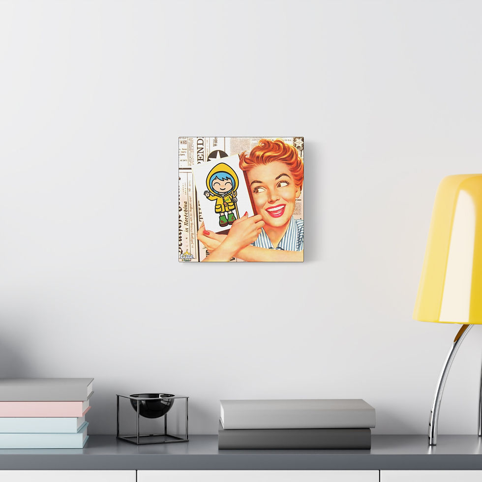 Thumbnail: Matte Canvas, Luce and Friends Vintage Ad, Wall Art
