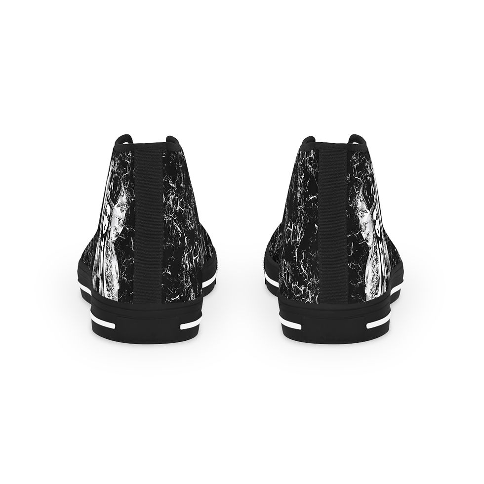 Thumbnail: Mary Our Lady of Fatima Gothic SR Men's High Top Sneakers