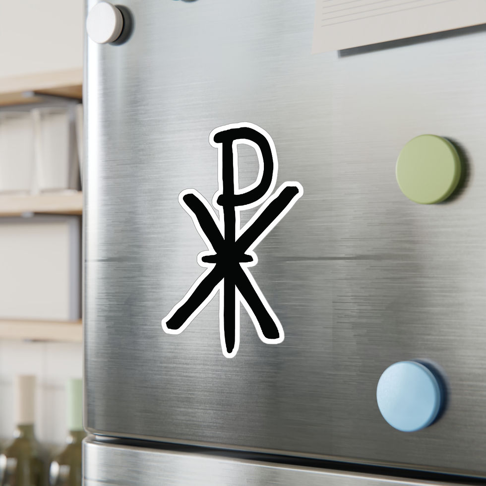 Thumbnail: Chi Rho SR Kiss-Cut Vinyl Decal sticker