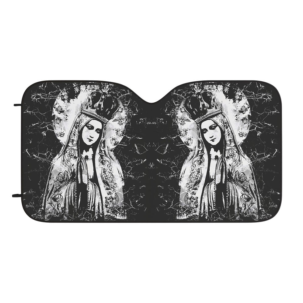 Thumbnail: Gothic Mary Our Lady Car Sun Shades