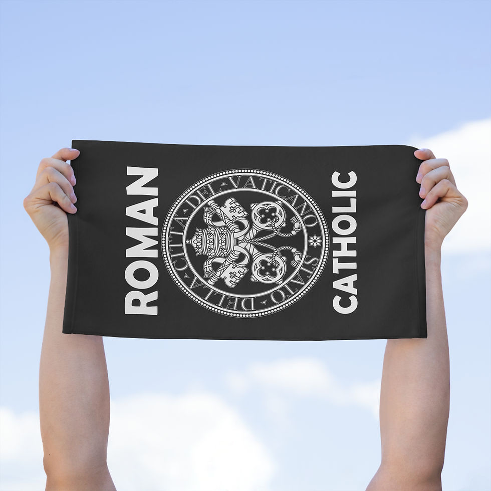 Thumbnail: Roman Catholic SR Gym Towel / Rally Towel, 11x18