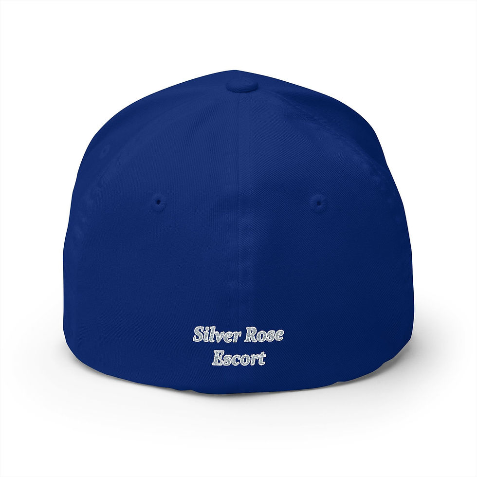 Thumbnail: Silver Rose Escort Flex Fit closed back hat