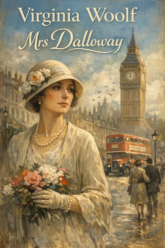 Mrs Dalloway by Virginia Woolf, book cover.