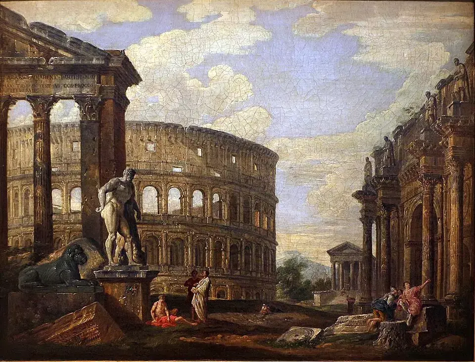 Ruins of Ancient Rome by Giovanni Paolo Panini