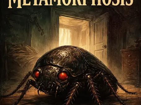 The Metamorphosis by Franz Kafka, book cover.