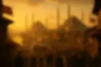 Constantinople at sunset in 1914, showing Ottoman life on the eve of World War I.