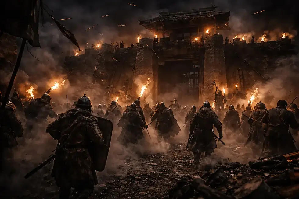 Night uprising against Mongol rule.