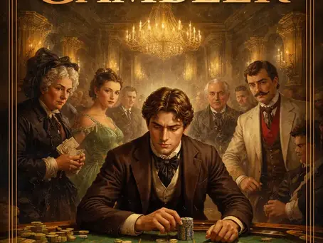 The Gambler by Fyodor Dostoevsky, book cover.