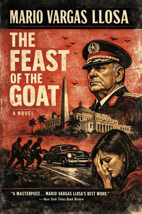 The Feast of the Goat by Mario Vargas Llosa, book cover.