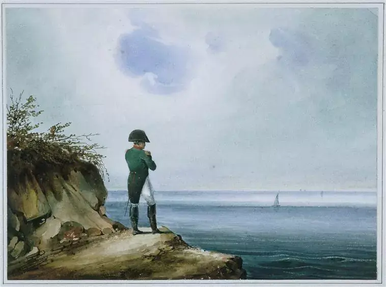 Napoleon's Exile on Saint Helena by Franz Josef Sandman (1820)